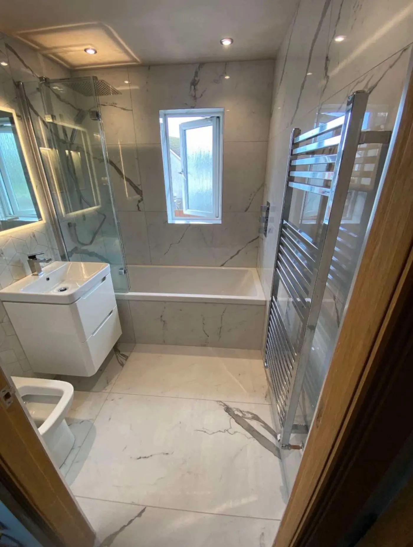 Marble Family Bathroom